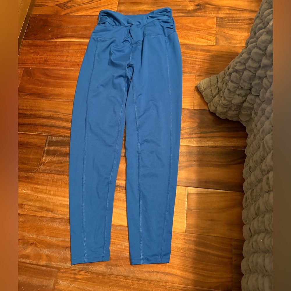 Free People‎ Movement Blue High Waist 7/8 Leggings Activewear (0518)